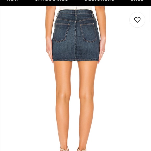 Free people Teagan Denim Skirt in Dark Denim - Picture 4 of 5